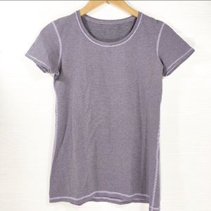 Lululemon women’s striped tee - lilac